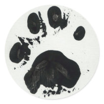 White Tiger Paw Print Sticker (Small) by MindJunket White Tiger Paw Print Sticker (Small)