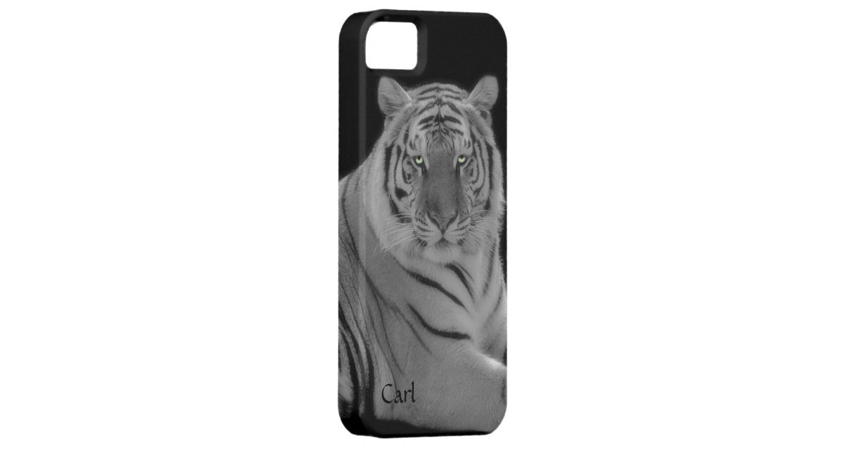 White Tiger Photograph iPhone 5 Phone Case Zazzle