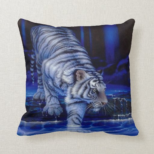 white tiger pillow pet