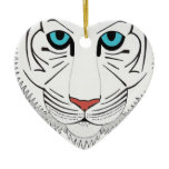 White Tiger Porcelain Ornament