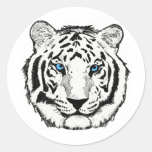 White Tiger Sticker