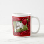White Tiger Valentine Mug