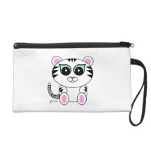 White Tiger Wristlet