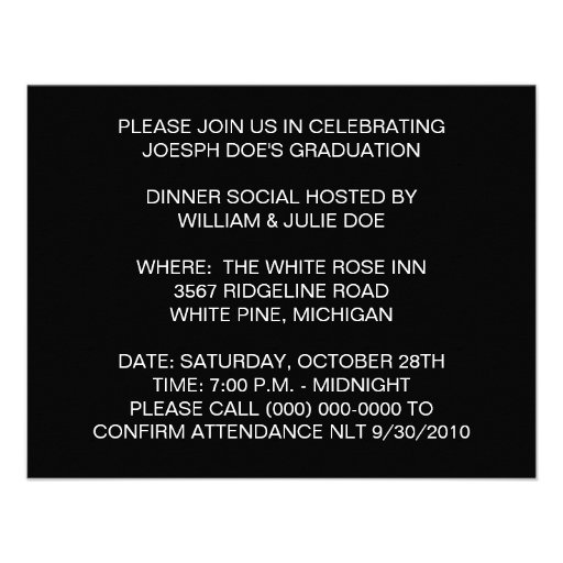 WHITE TIGER'S EYES INVITATION ~ EZ TO CUSTOMIZE!