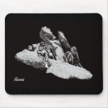 White Tigers Mouse Pads