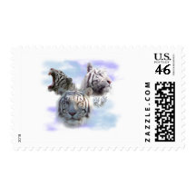 White Tigers Postage Stamp
