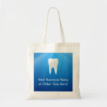 White Tooth on Blue Background bags