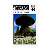white Topiary garden, Levens Hall, Cumbria, Englan Stamps