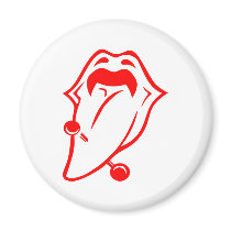 White Tounge Piercing magnets by WhiteTiger_LLC White Tounge Piercing magnets