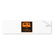 White Trailer Park Trash Poor Dumb Redneck bumper stickers