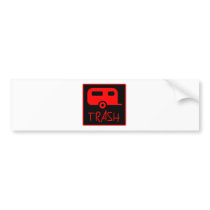 White Trailer Park Trash Poor Dumb Redneck bumper stickers