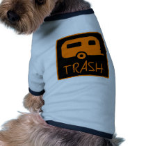 White Trailer Park Trash Poor Dumb Redneck Doggie T-shirt