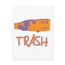 White Trailer Park Trash Poor Dumb Redneck postcards