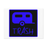 White Trailer Park Trash Poor Dumb Redneck Postcard