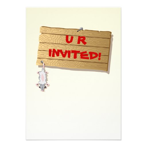 White Trash Bash Invitation