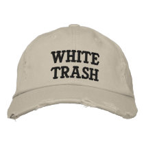 White Trash Embroidered Hat embroidered hats by embroideryshirts White Trash Embroidered Hat embroidered hats