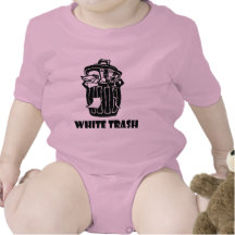 White Trash Garbage Can T Shirts