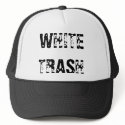 WHITE TRASH hats