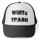 WHITE TRASH HAT