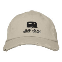 white trash trailer hat baseball cap