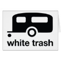 White Trash trailer icon - trailer park cards