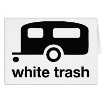 White Trash trailer icon - trailer park cards