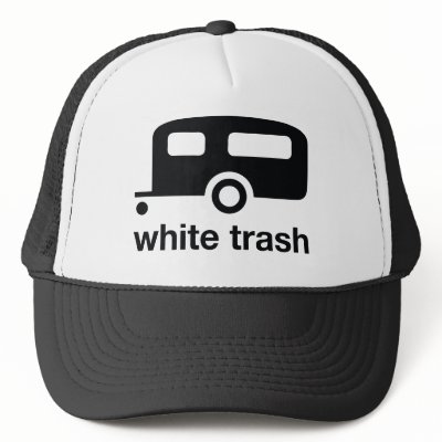 White Trash trailer icon - trailer park Trucker Hat by strk3
