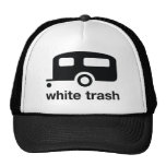 White Trash trailer icon - trailer park Trucker Hat