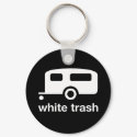White Trash trailer icon - trailer park keychains