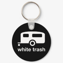 White Trash trailer icon - trailer park keychains