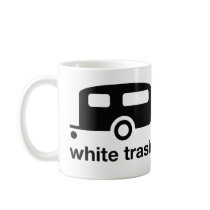 White Trash trailer icon - trailer park mugs