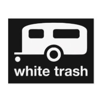 White Trash trailer icon - trailer park postcards