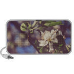 White tree flower portable speakers