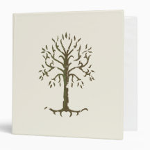 White Tree of Gondor Vinyl Binders
