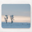 White Trees with Sun Stripe mousepads