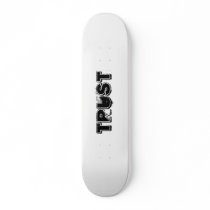 white, Trust skateboards