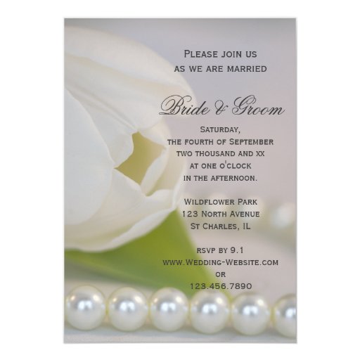 tulip wedding invitations