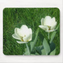 White Tulips Mousepad