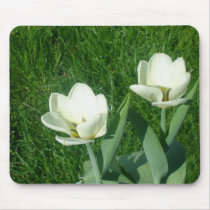 White Tulips Mousepad