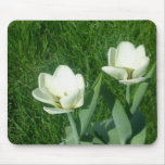 White Tulips Mousepad