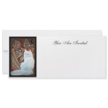 White Turkish Angora Custom Invites