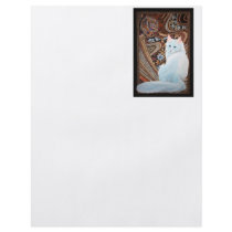 White Turkish Angora Personalized Flyer