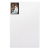 White Turkish Angora Stationery