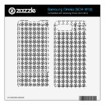 White Tweed Decal For Samsung Omnia