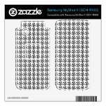 White Tweed Samsung MyShot II Decals