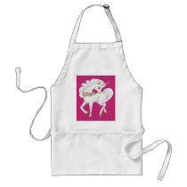 White Unicorn Apron