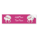 White Unicorn bumper stickers
