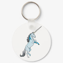 White Unicorn keychains