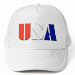 White USA Truckers Hat