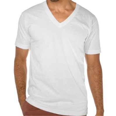 White V-Neck Music T-Shirt